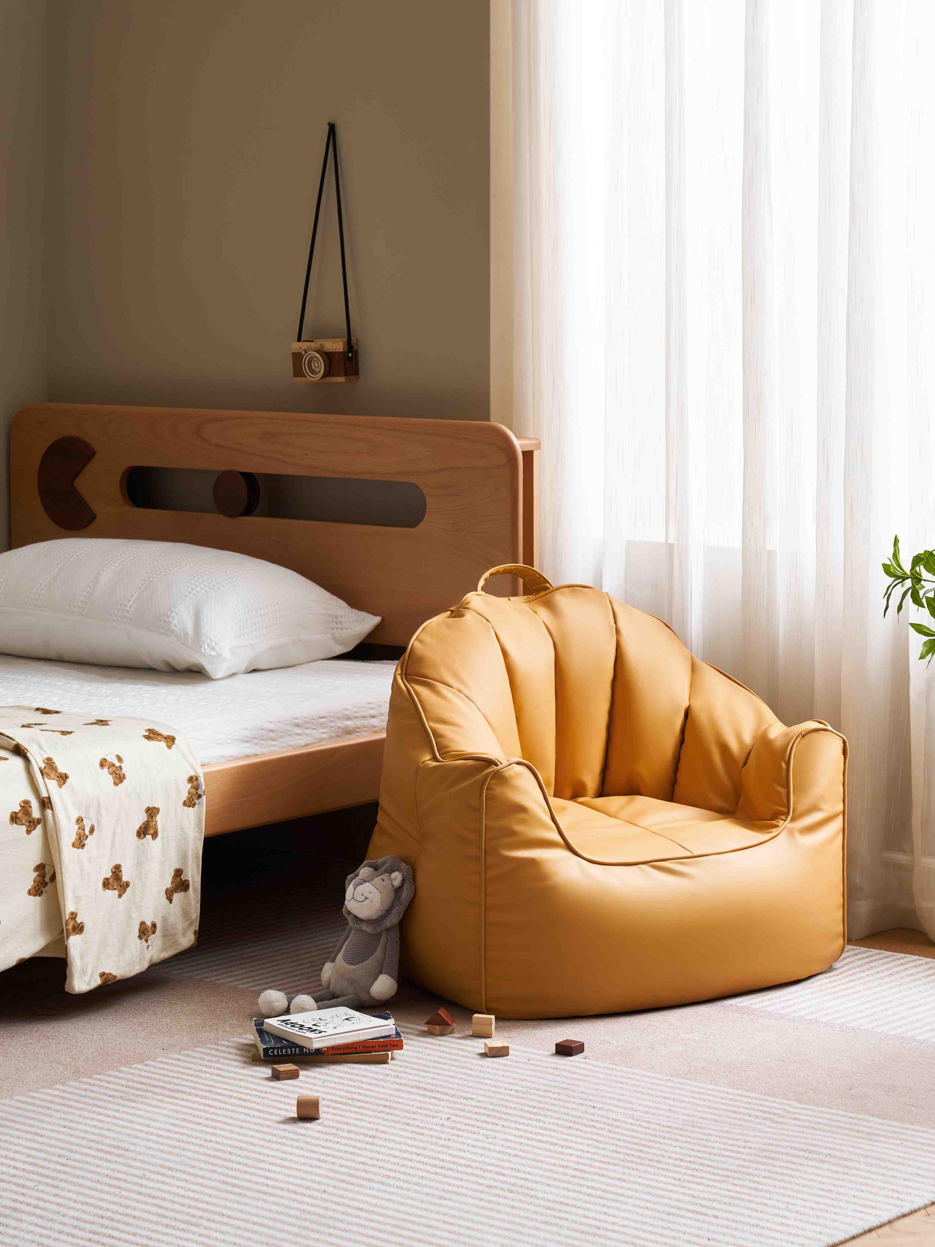 Pouf a sacco Marshmallow per bambini