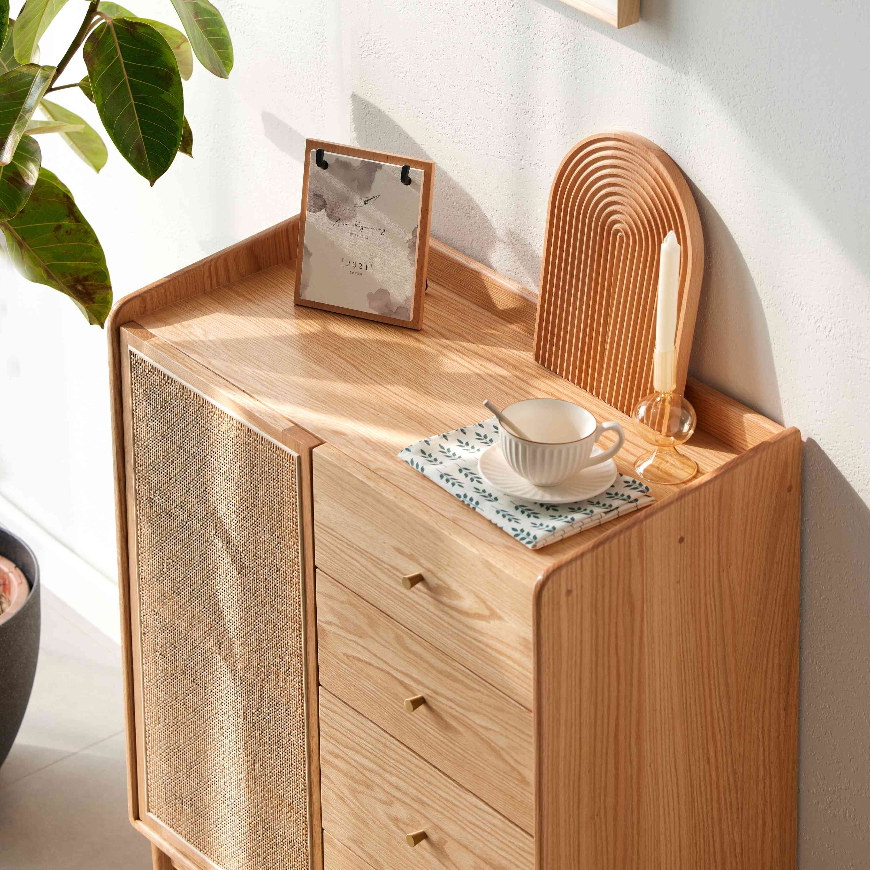 Tommaso cassettiera in rattan