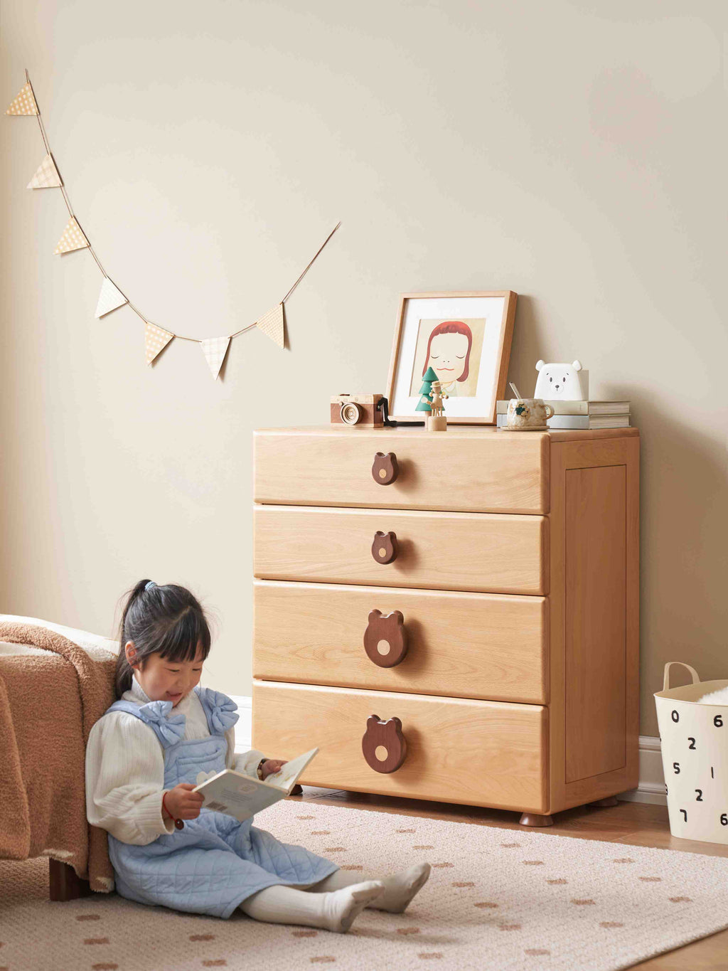 Cassettiera Bosco per bambini