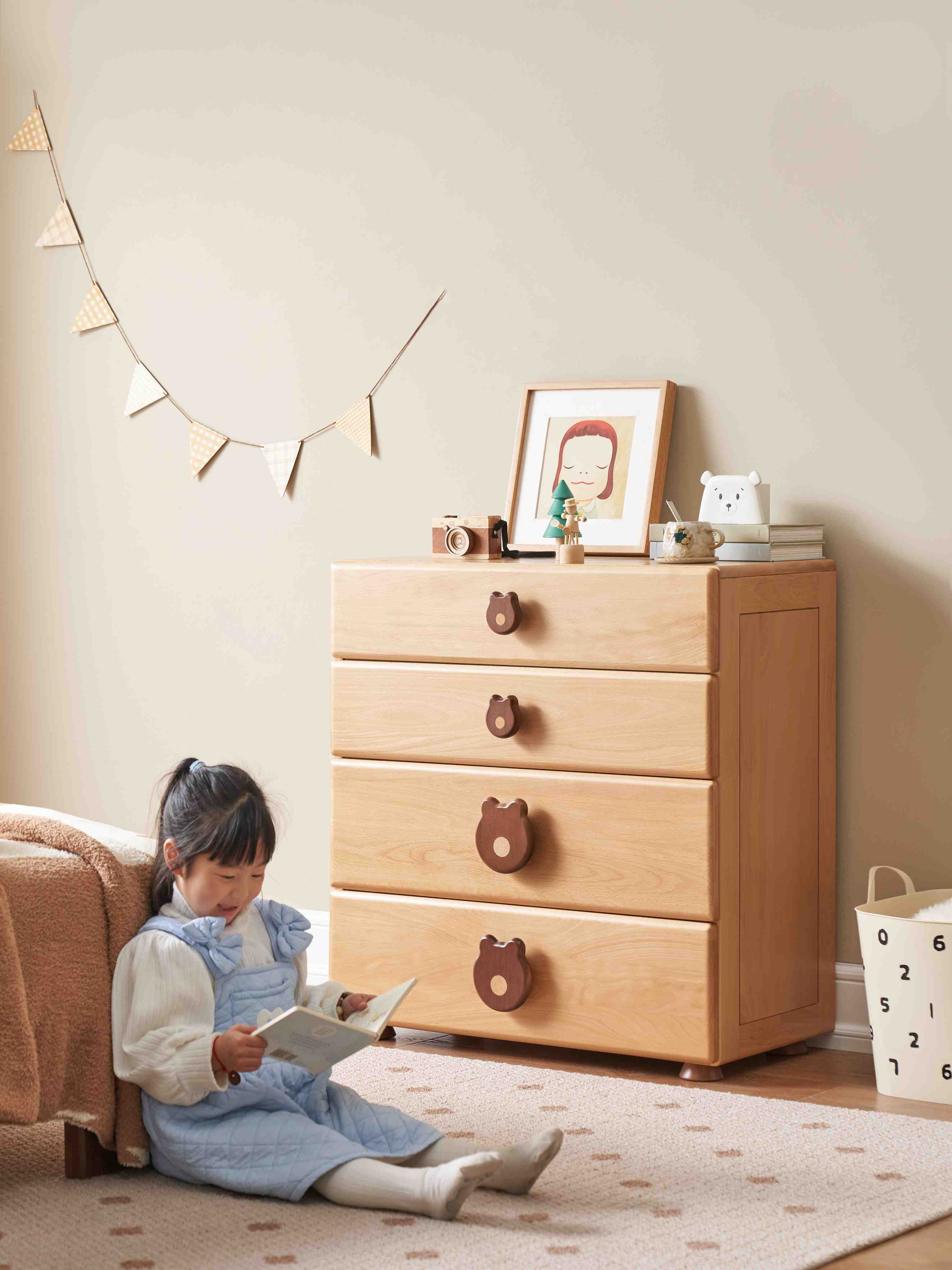 Cassettiera Bosco per bambini