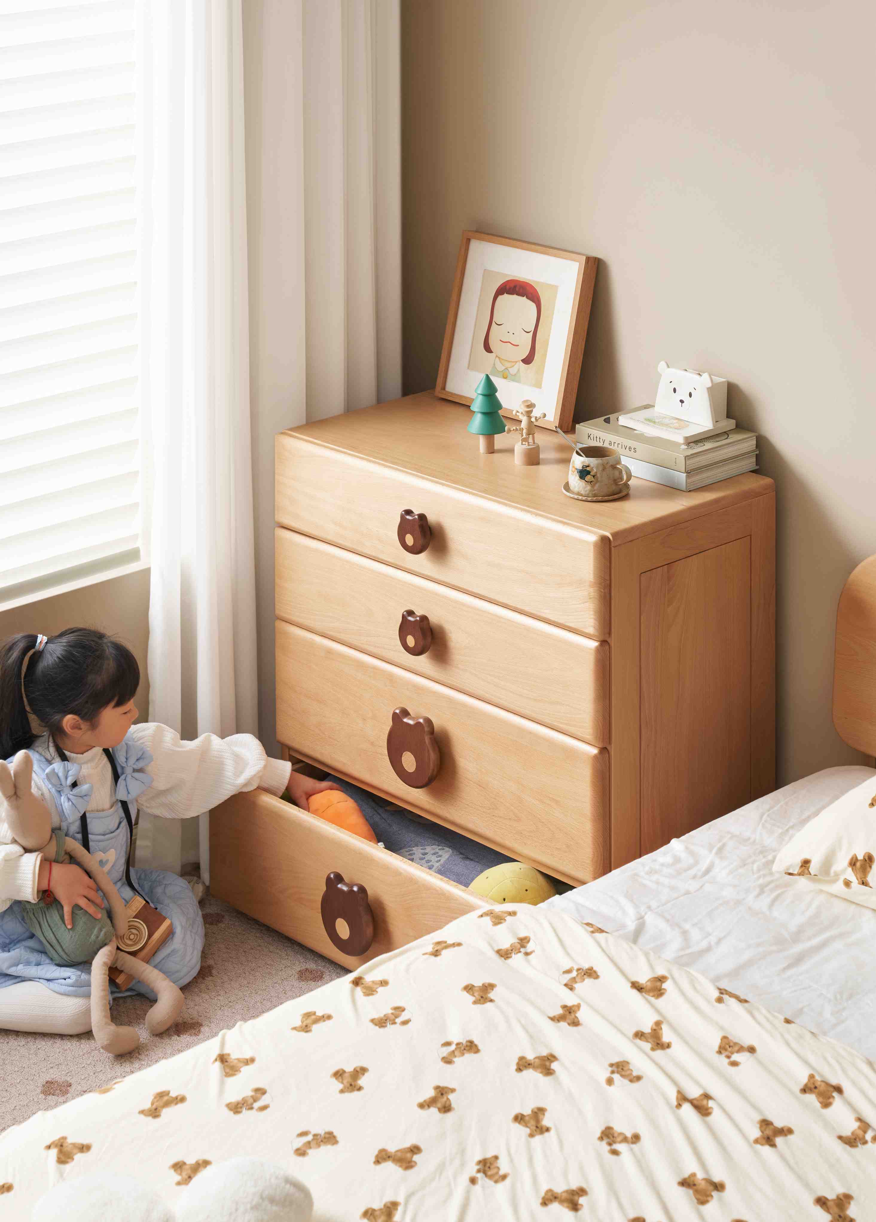 Cassettiera Bosco per bambini