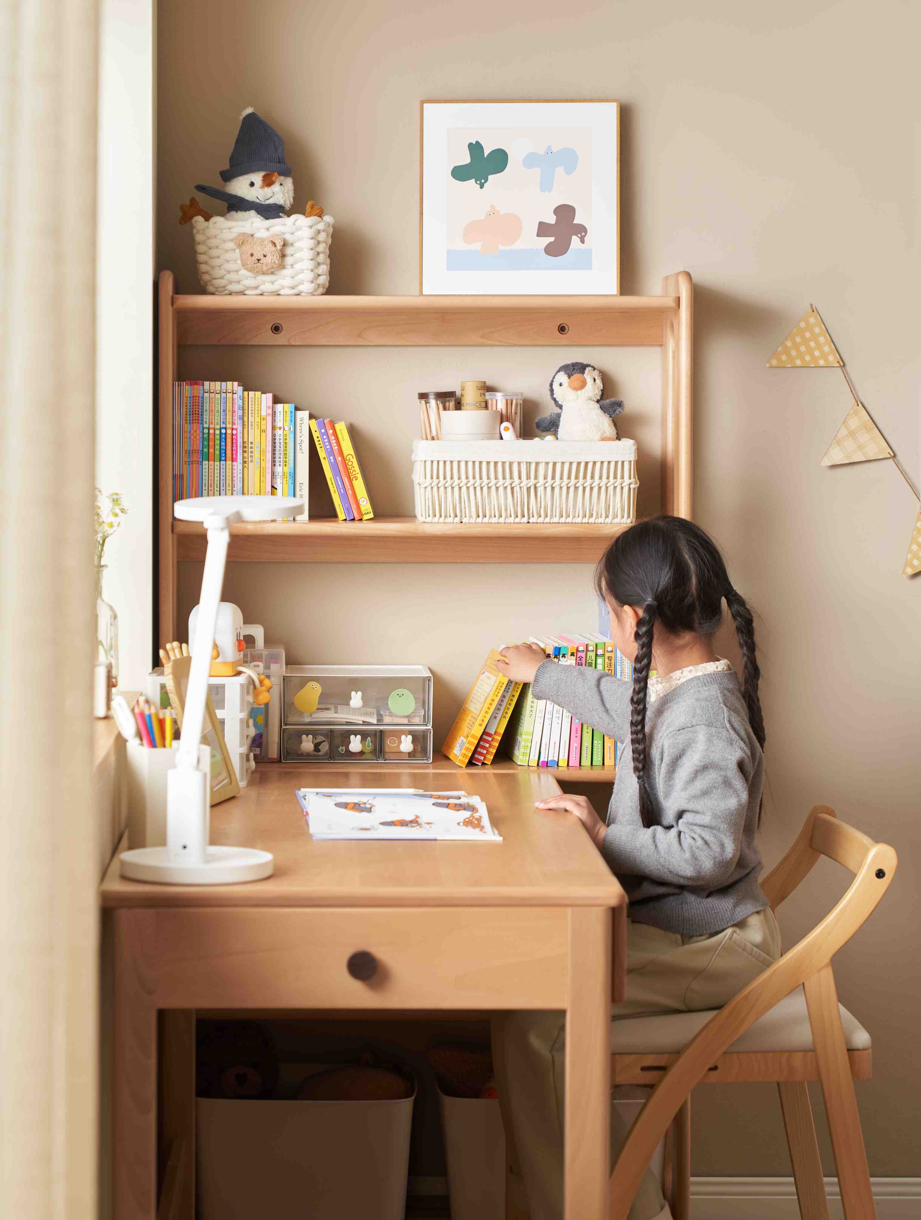 Scaffale porta libri per bambini Fiore