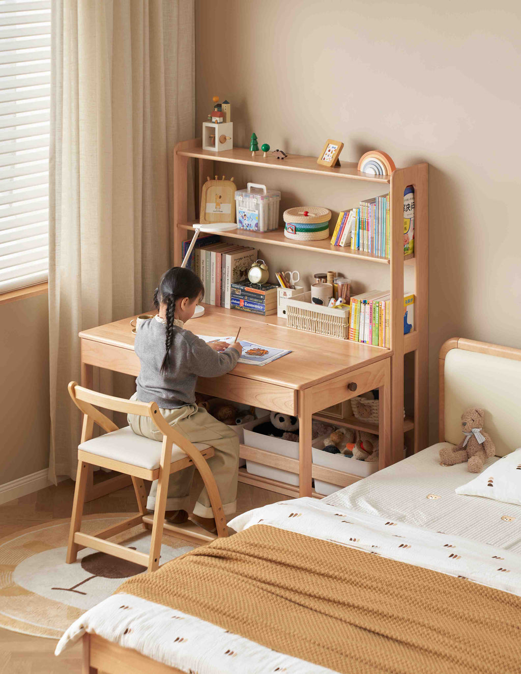 Scaffale porta libri per bambini Fiore
