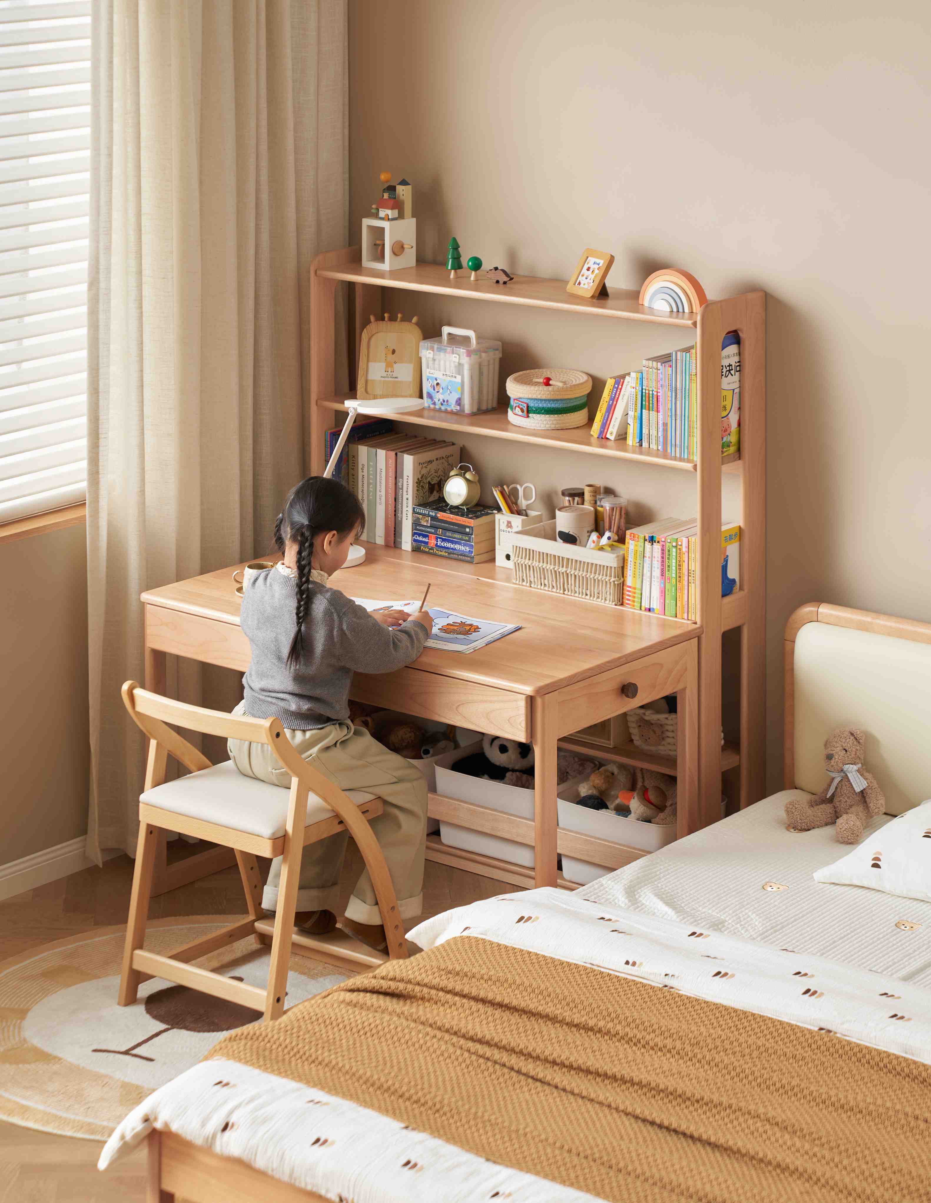 Scaffale porta libri per bambini Fiore
