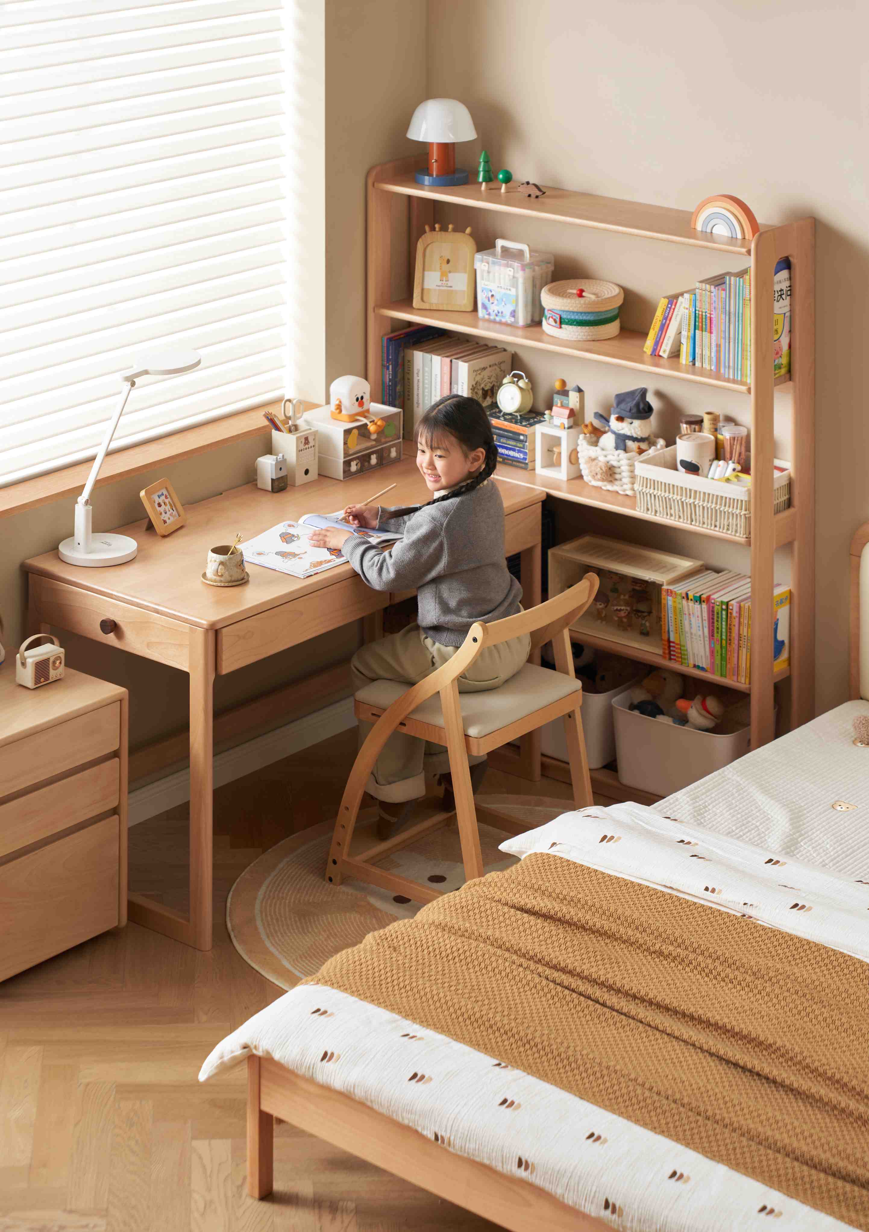 Scaffale porta libri per bambini Fiore