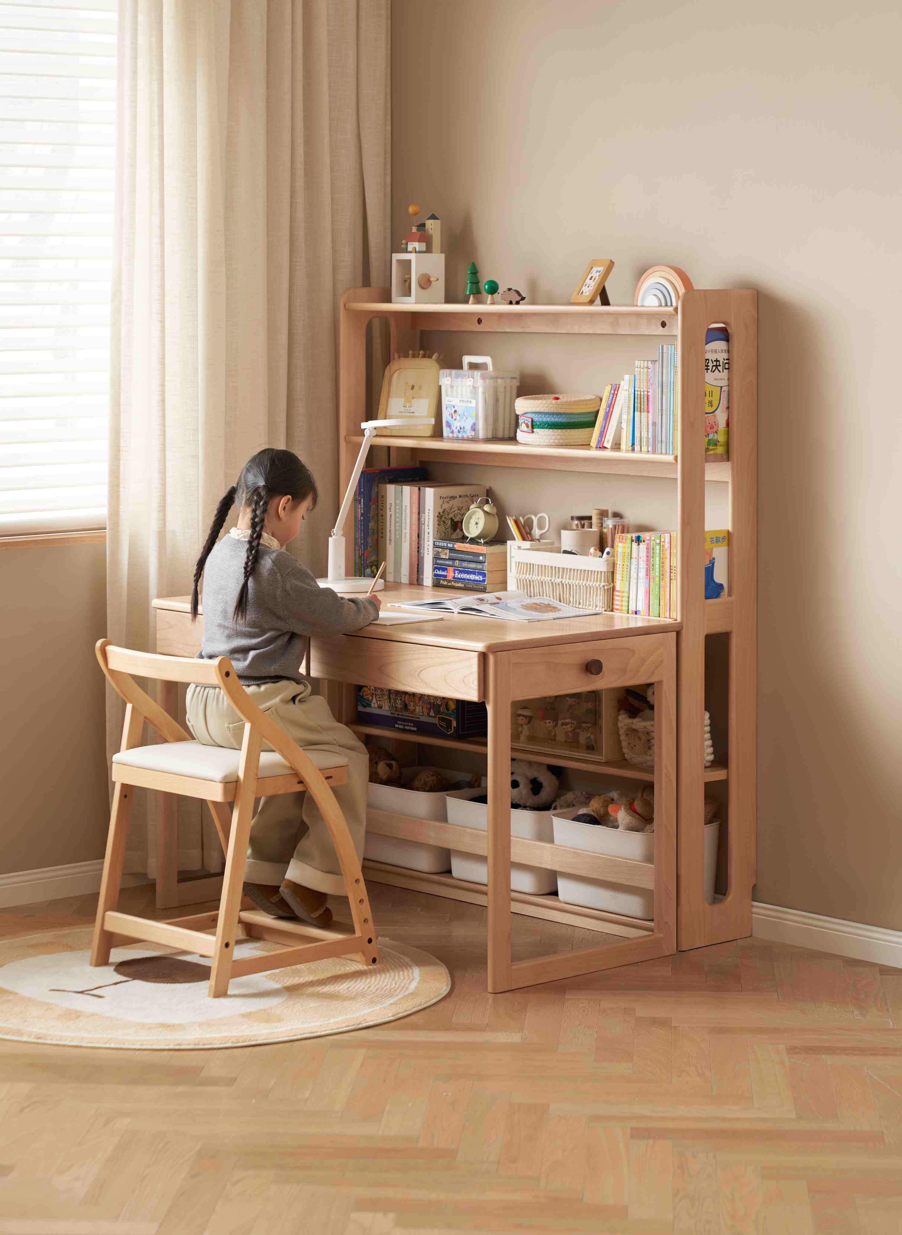 Scaffale porta libri per bambini Fiore