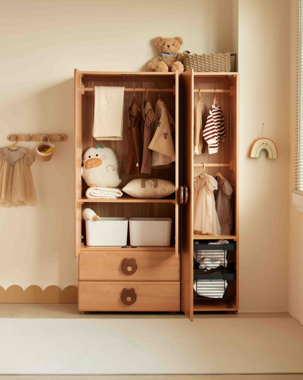 Armadio Guardaroba per Bambini Bosco