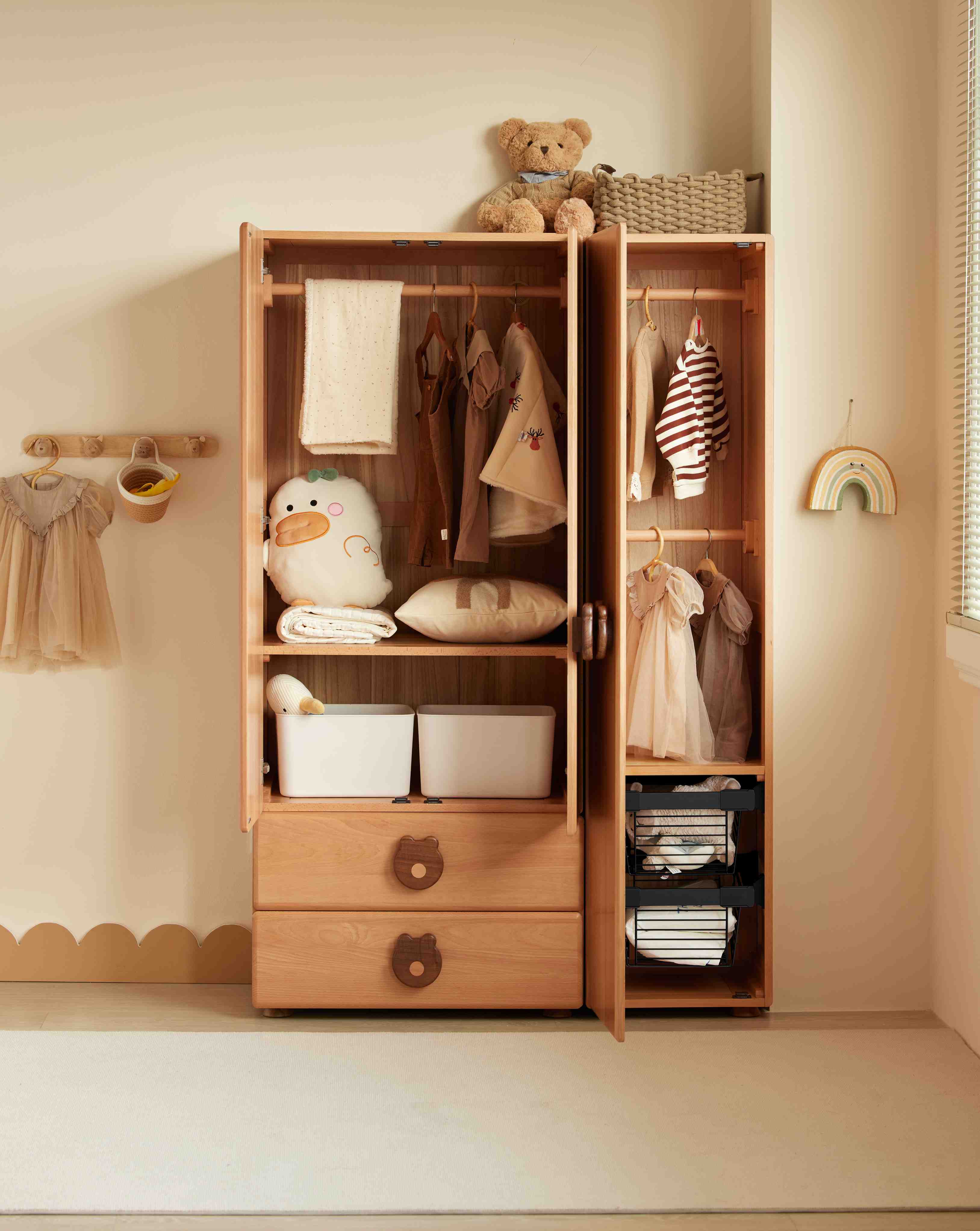 Armadio Guardaroba per Bambini Bosco