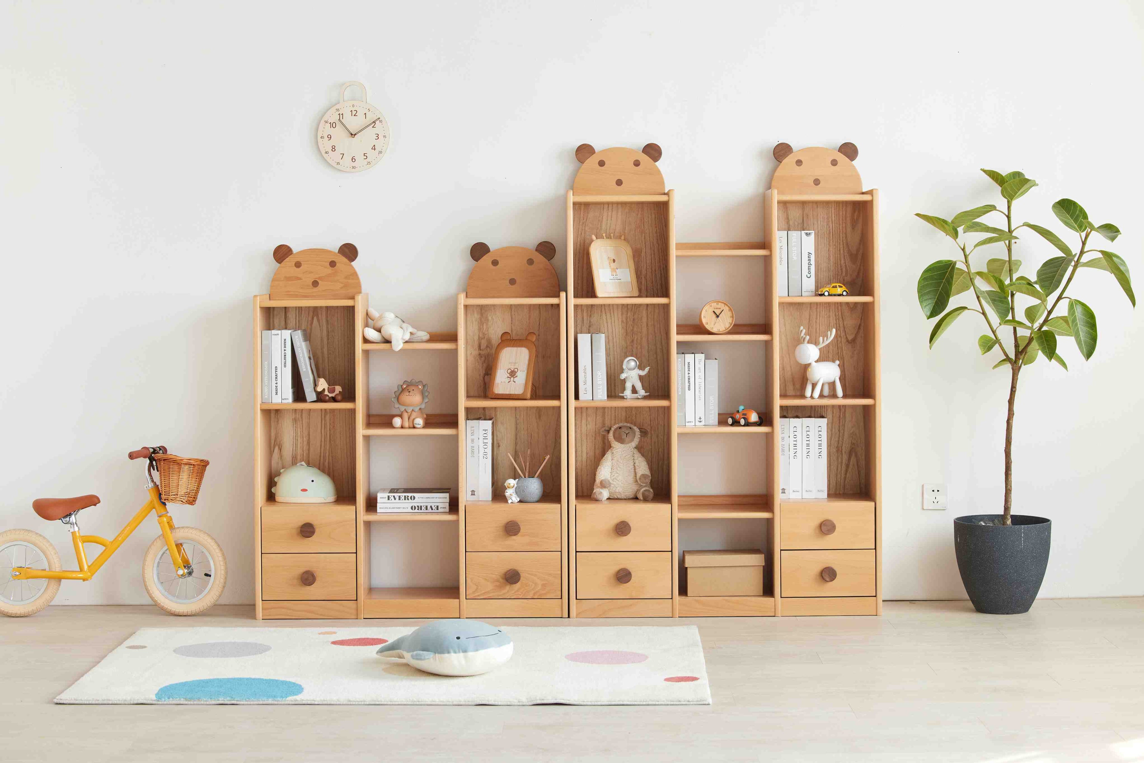 Ludovica Scaffale per Libri per Bambini in Legno