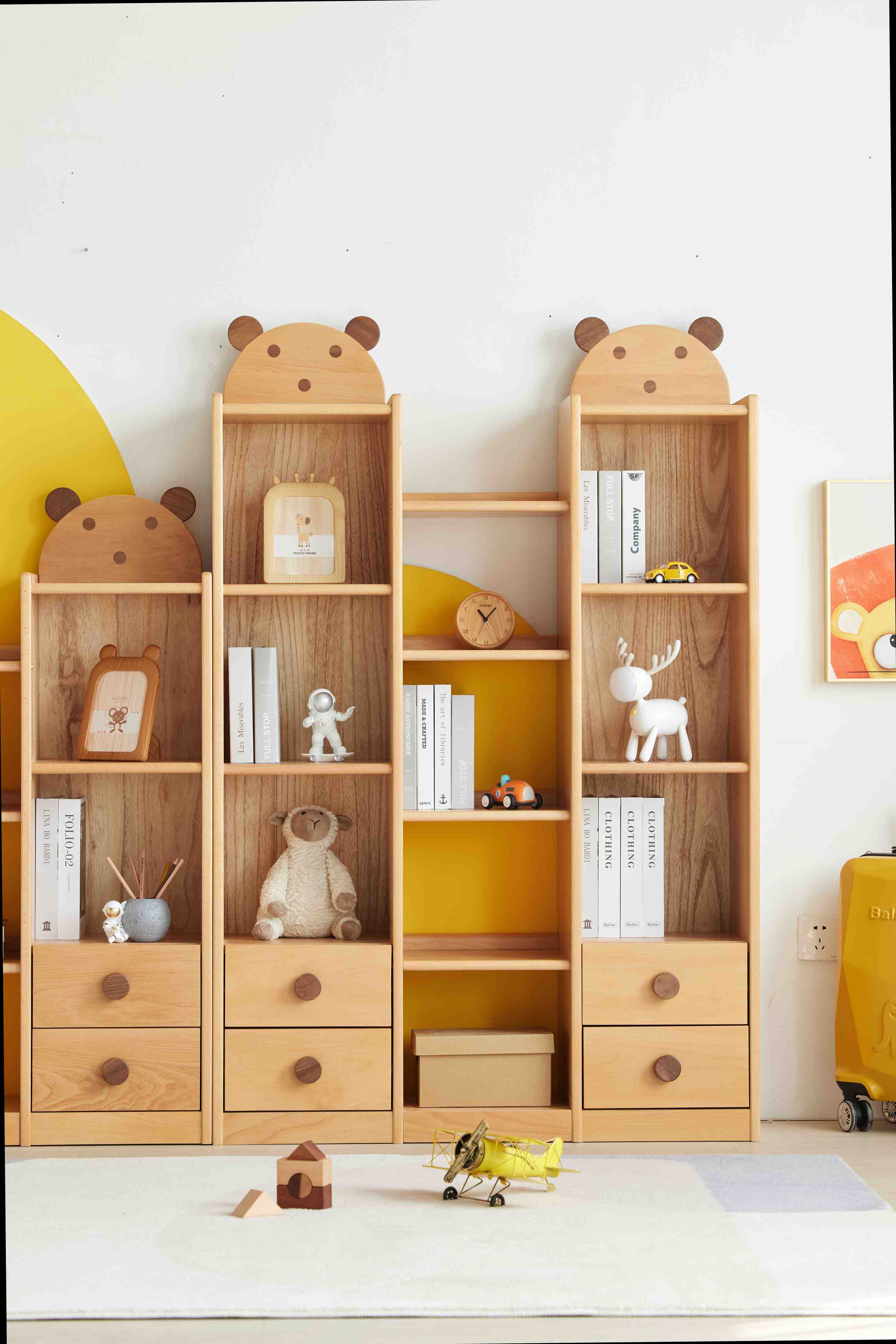 Ludovica Scaffale per Libri per Bambini in Legno