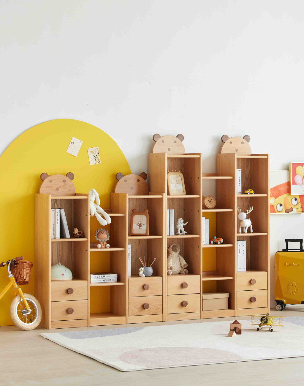 Ludovica Scaffale per Libri per Bambini in Legno