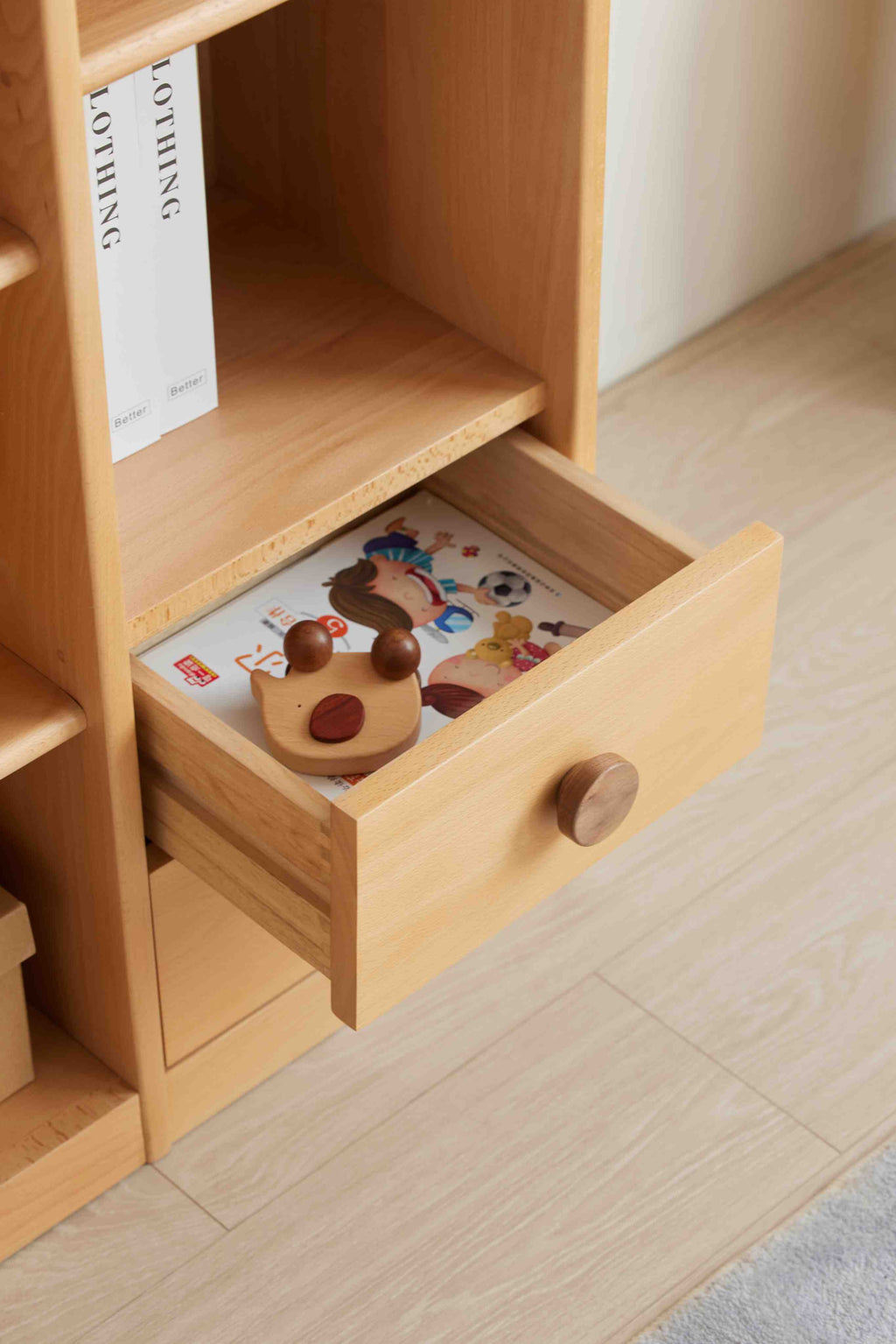 Ludovica Scaffale per Libri per Bambini in Legno