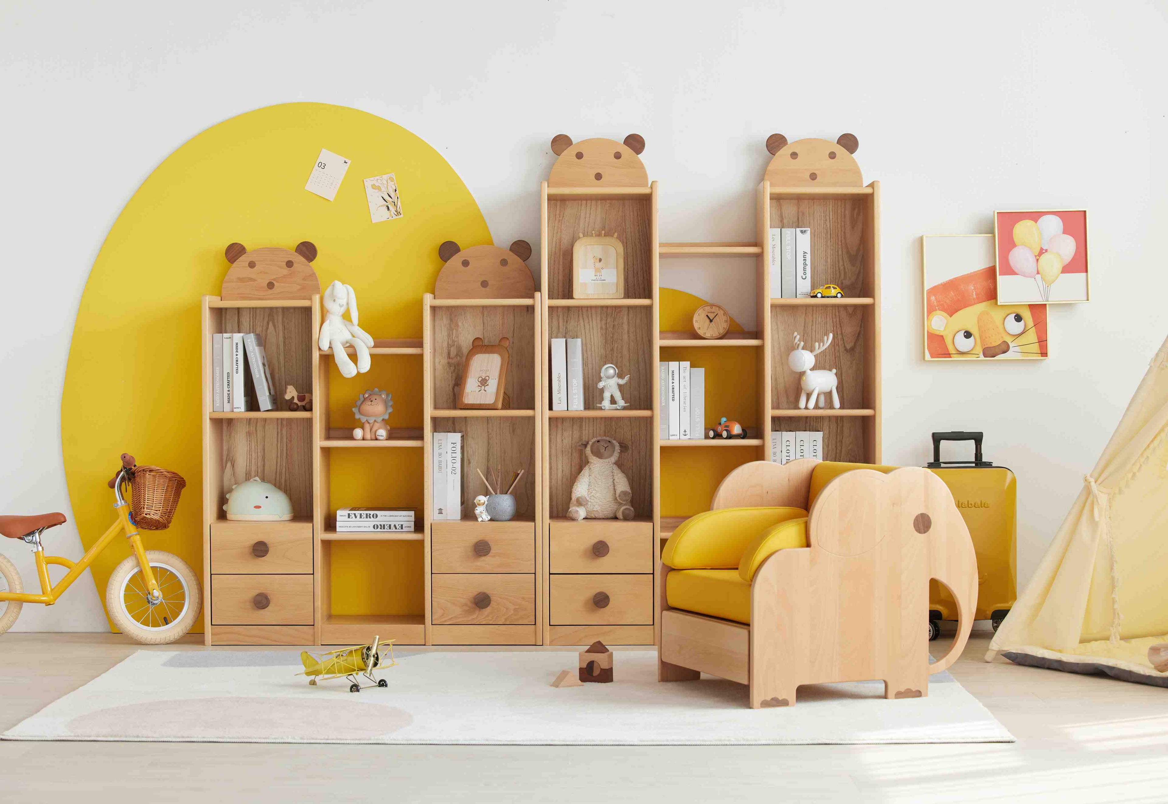 Ludovica Scaffale per Libri per Bambini in Legno