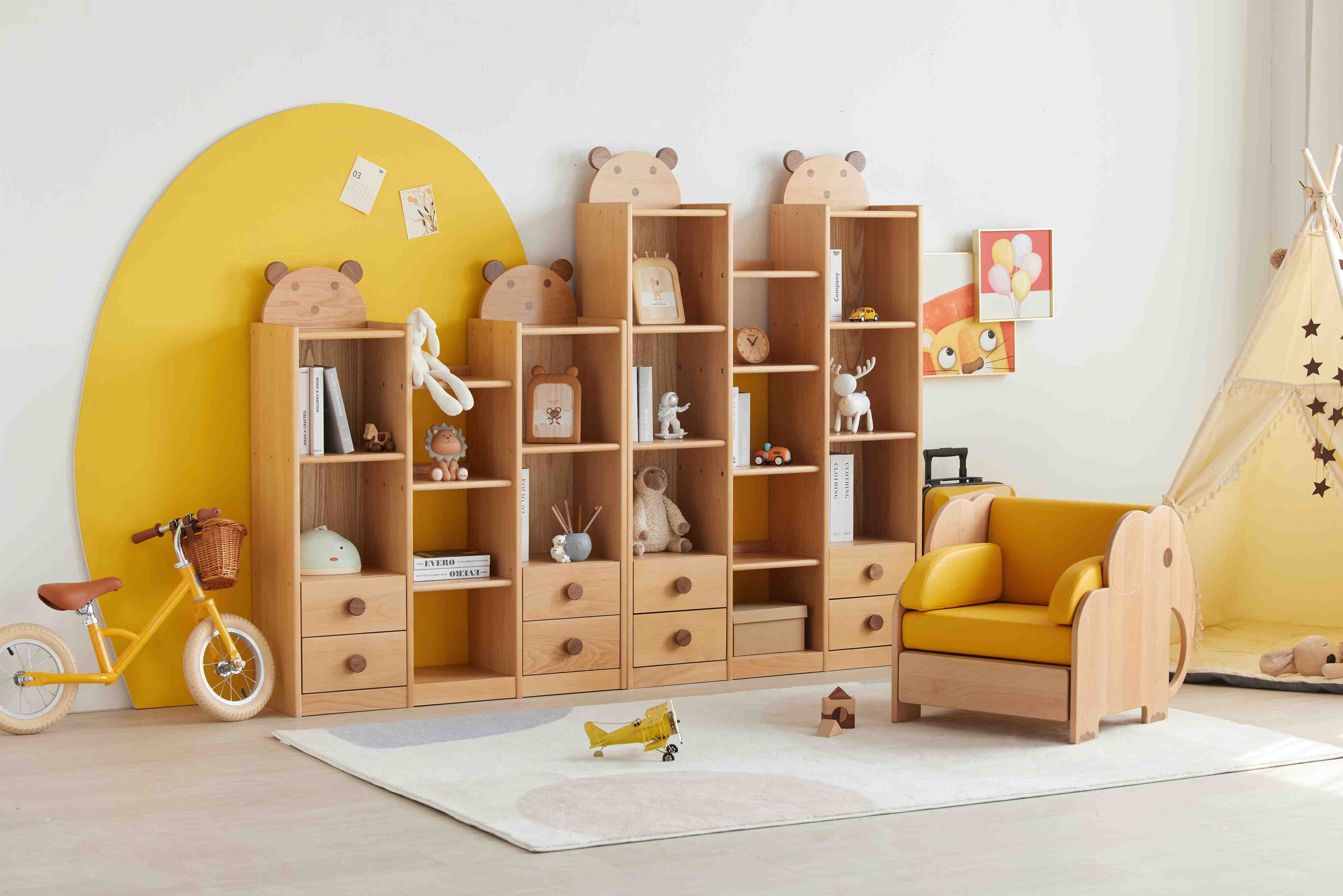 Ludovica Scaffale per Libri per Bambini in Legno