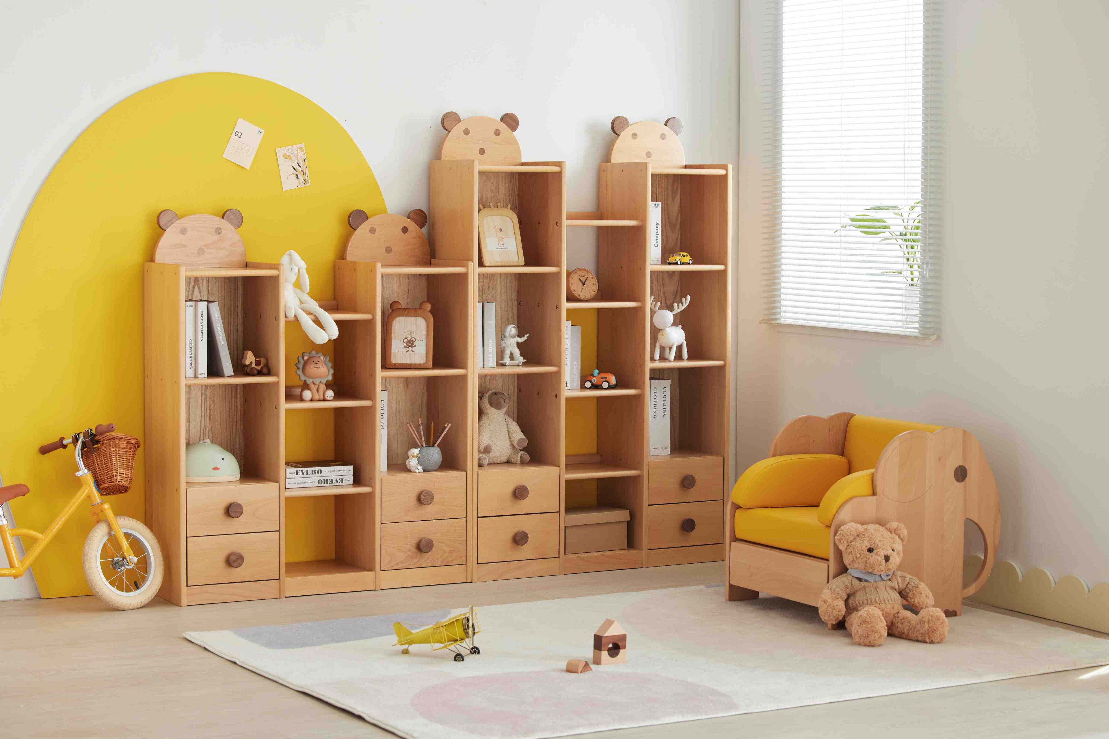 Ludovica Scaffale per Libri per Bambini in Legno