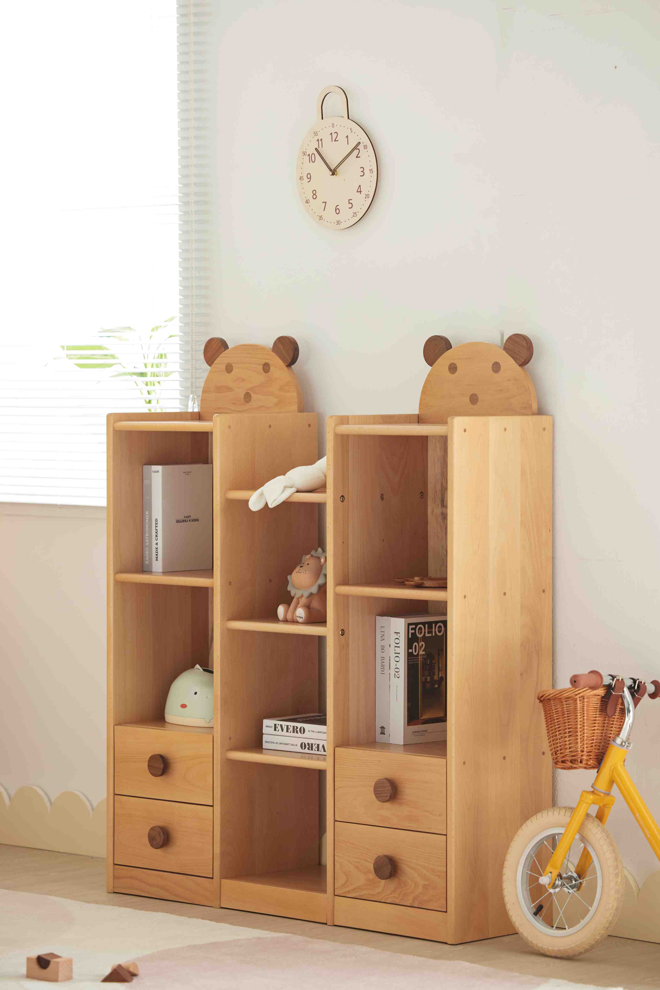 Ludovica Scaffale per Libri per Bambini in Legno