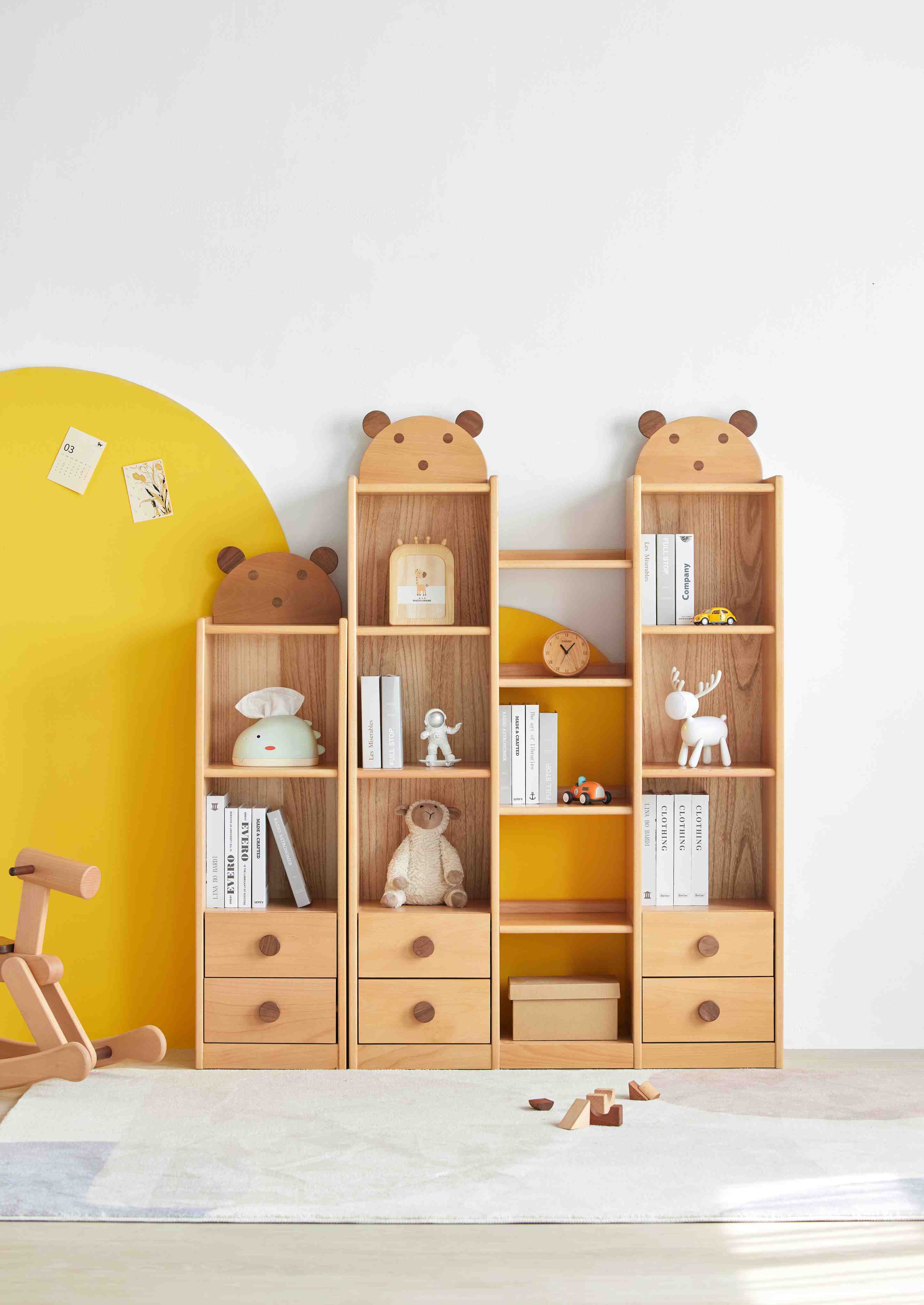 Ludovica Scaffale per Libri per Bambini in Legno