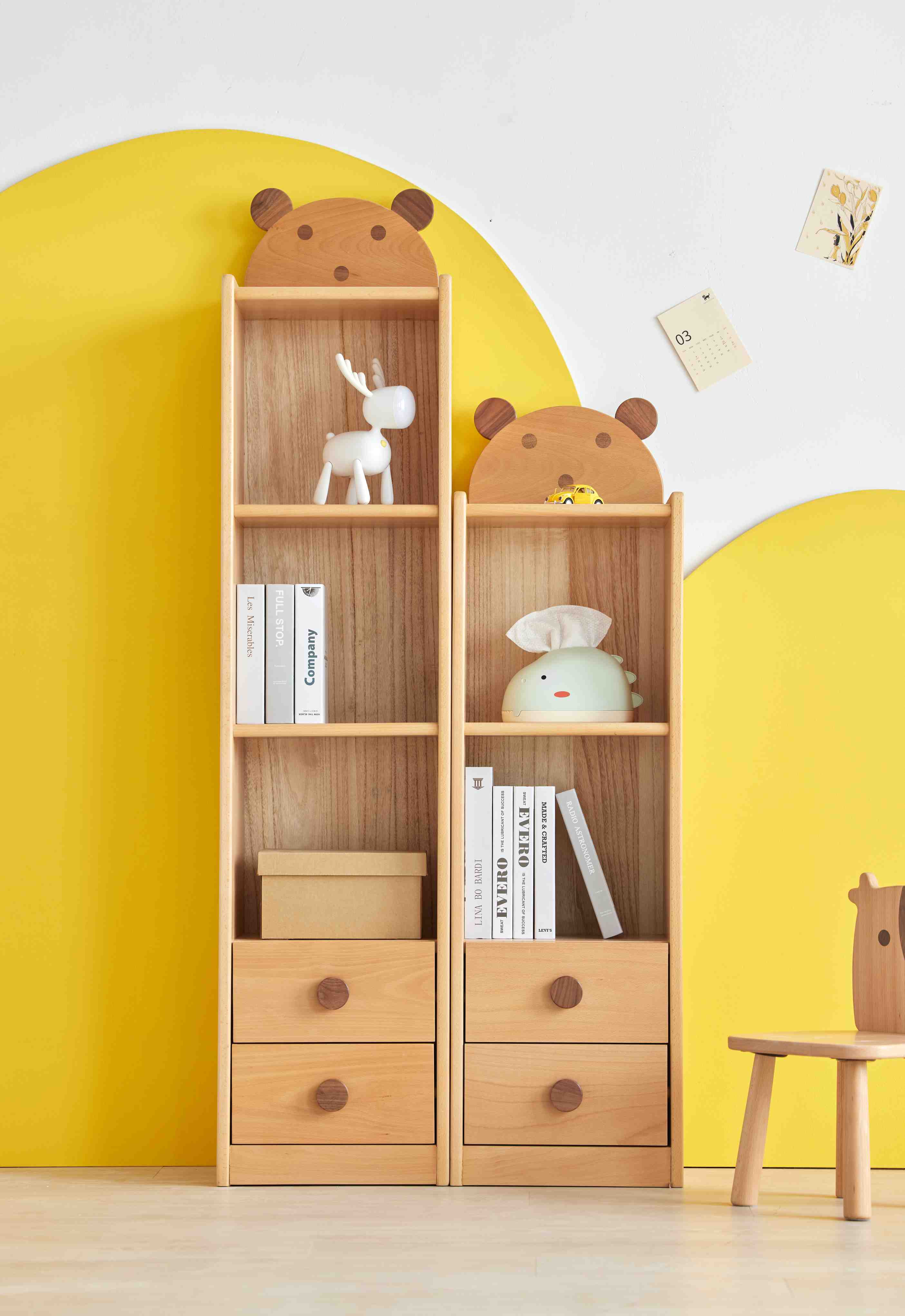 Ludovica Scaffale per Libri per Bambini in Legno