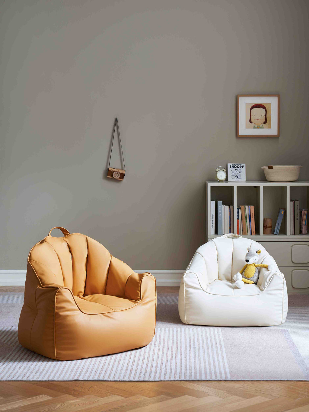 Pouf a sacco Marshmallow per bambini
