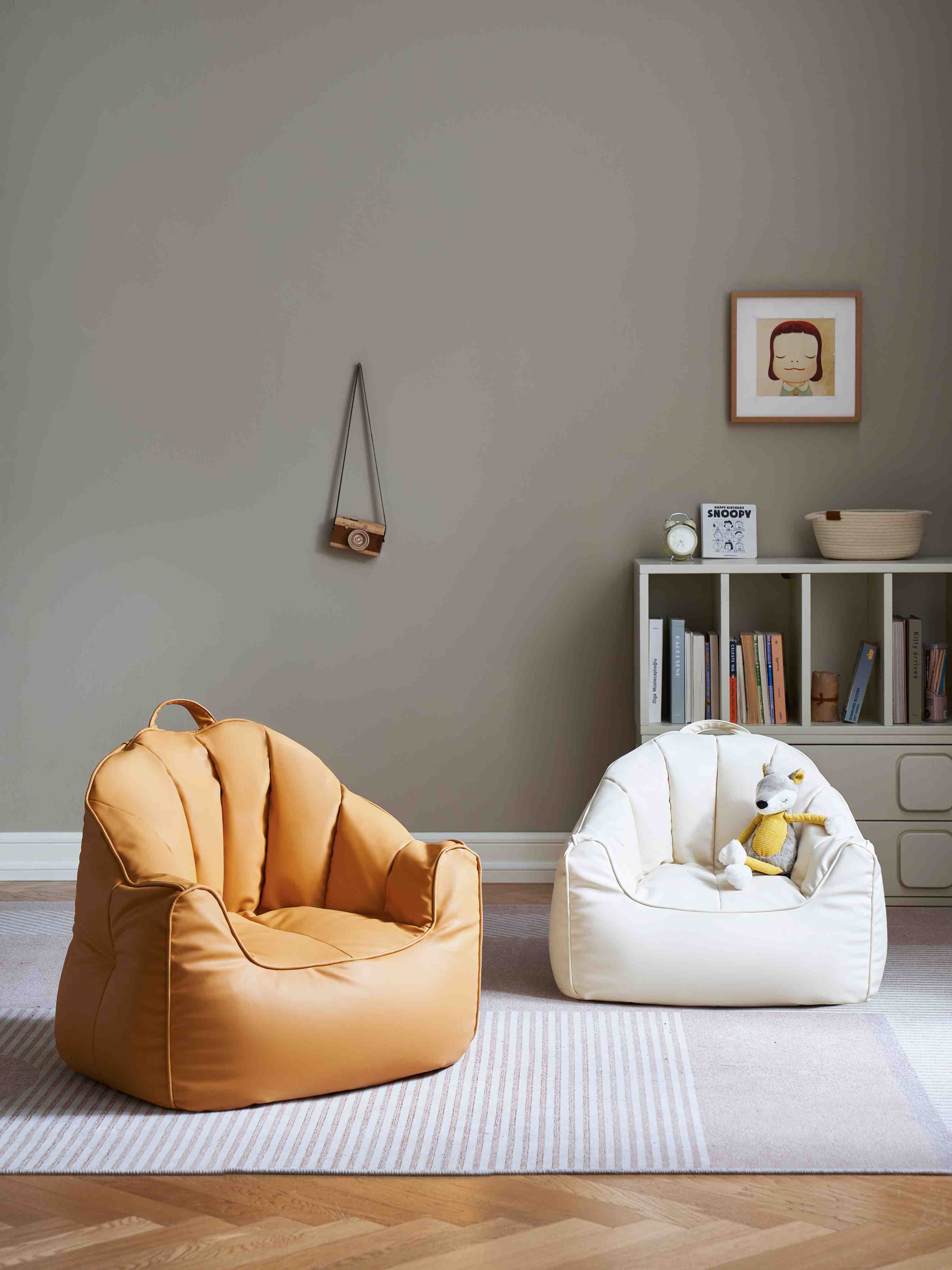 Pouf a sacco Marshmallow per bambini