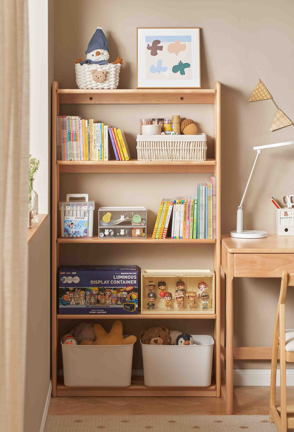 Scaffale porta libri per bambini Fiore