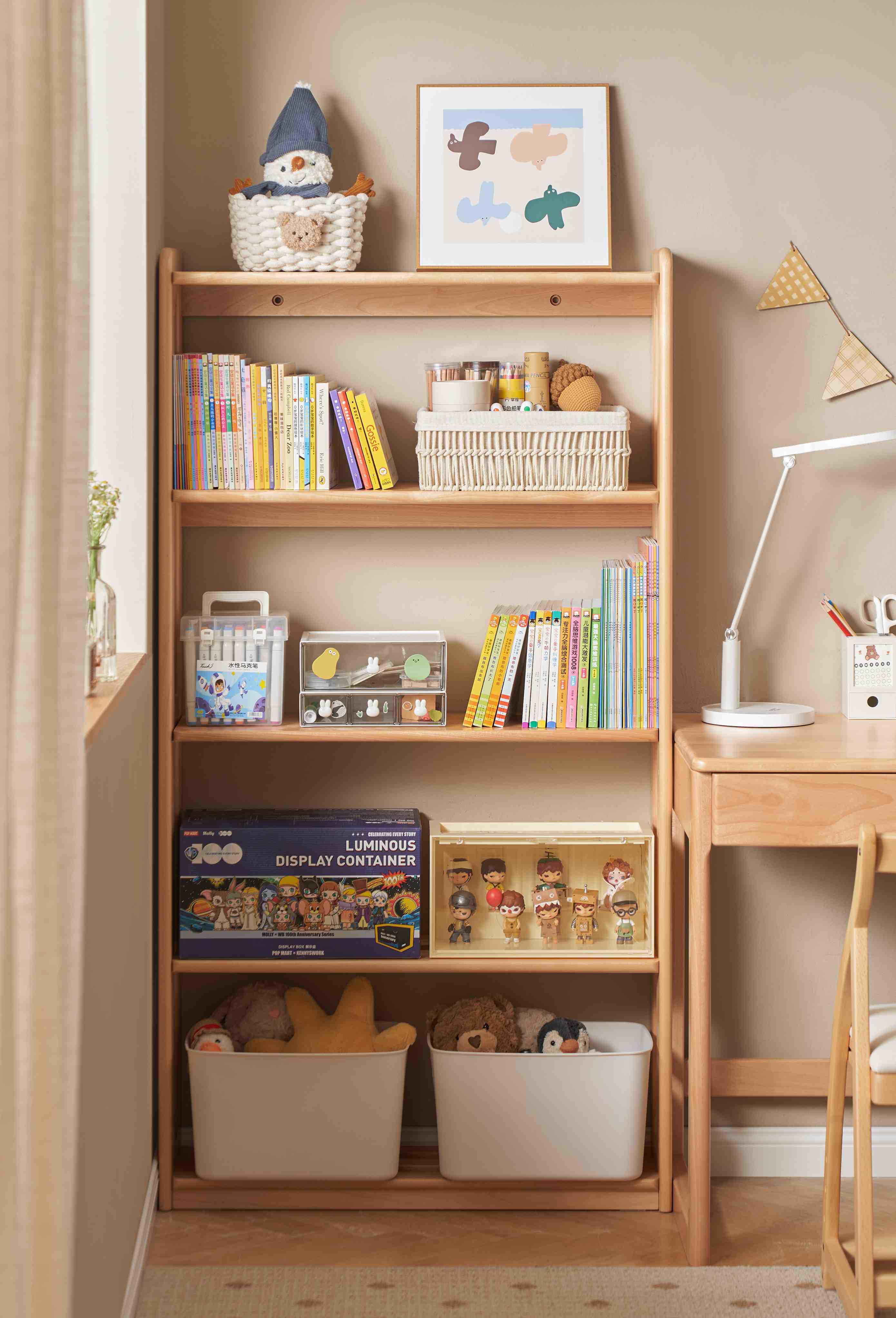 Scaffale porta libri per bambini Fiore