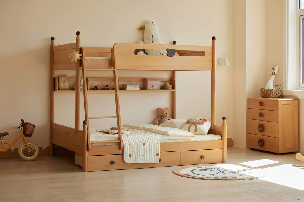 Letto a castello per bambini Luni con contenitore