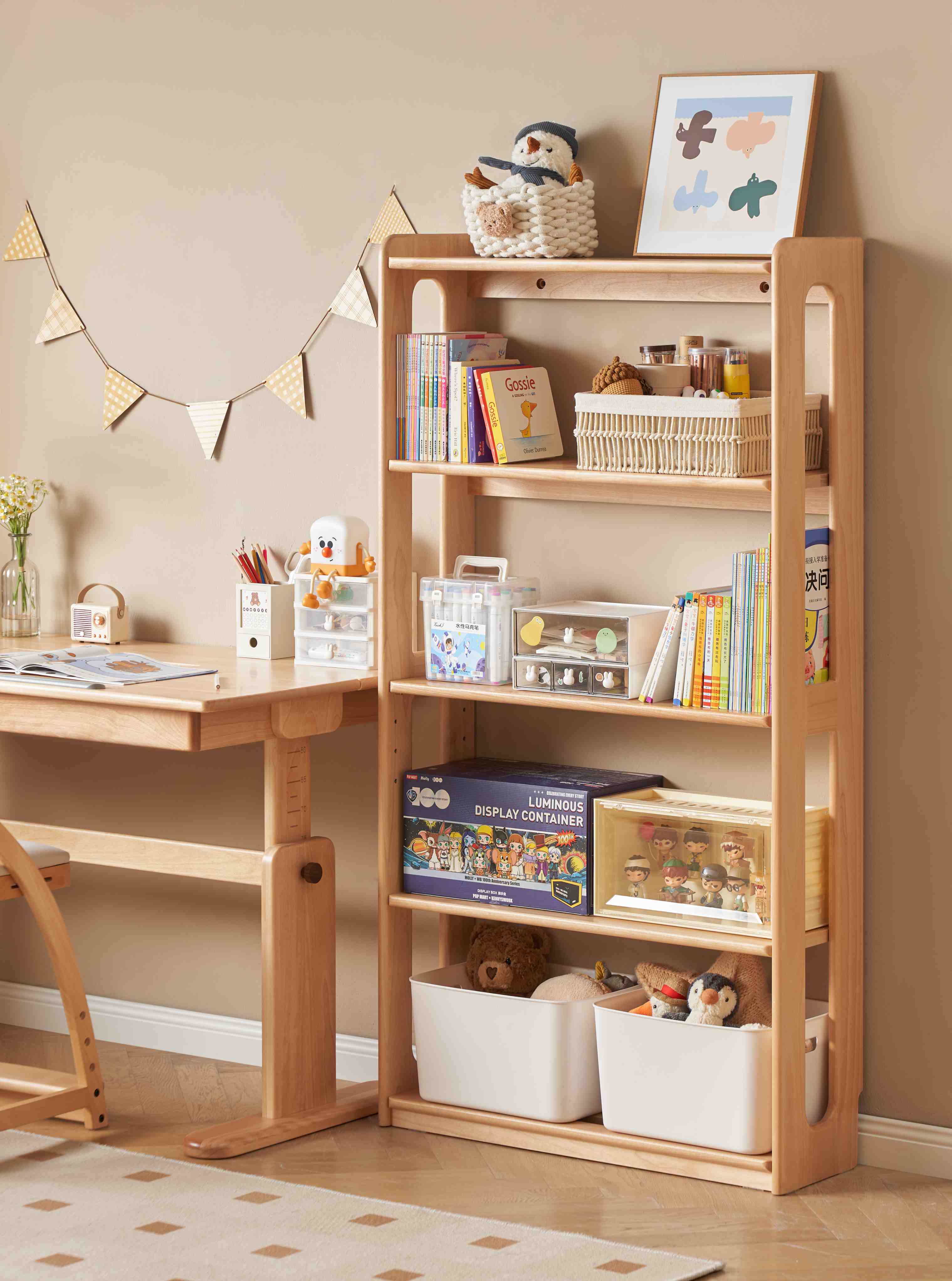 Scaffale porta libri per bambini Fiore