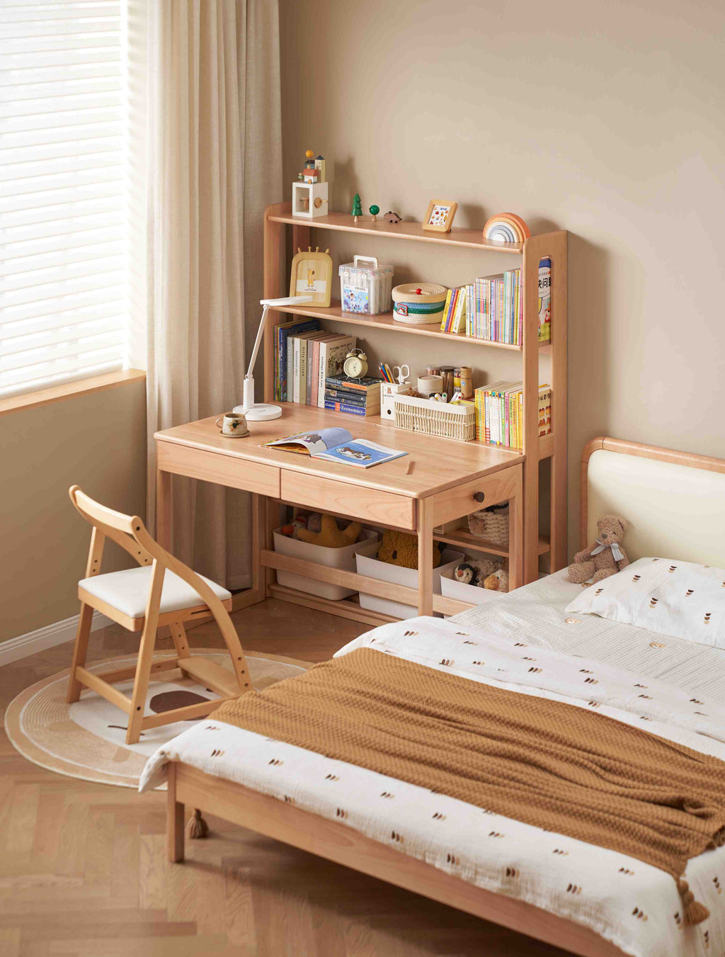 Scaffale porta libri per bambini Fiore