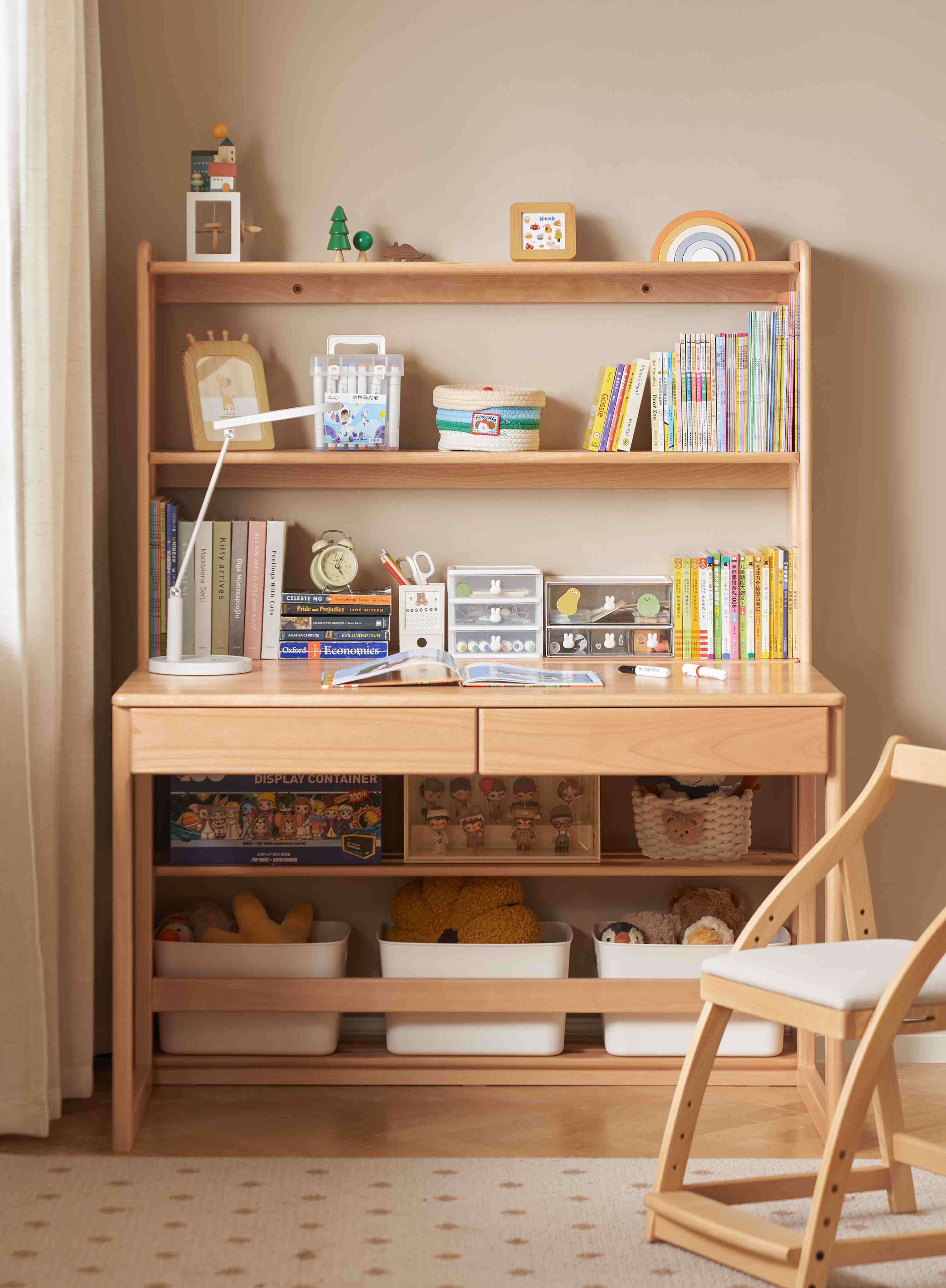 Scaffale porta libri per bambini Fiore
