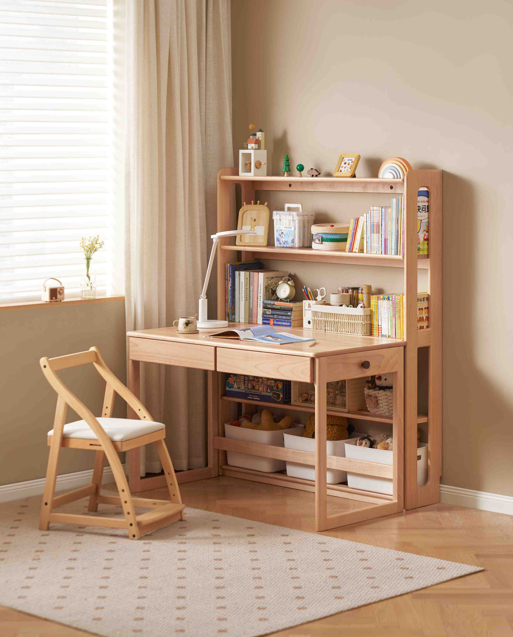 Scaffale porta libri per bambini Fiore
