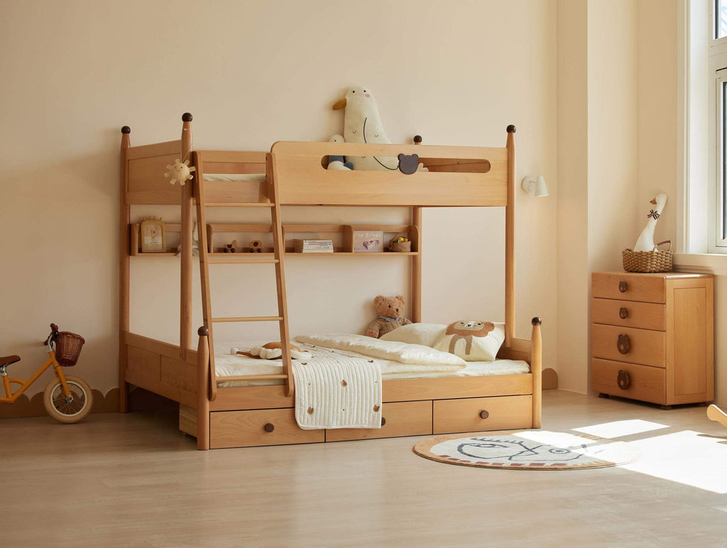 Letto a castello per bambini Luni con contenitore