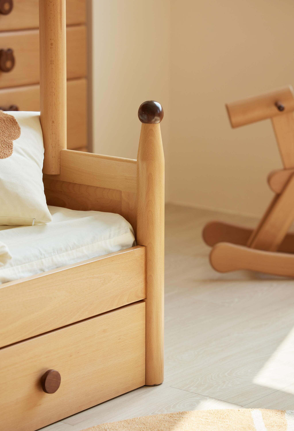 Letto a castello per bambini Luni con contenitore