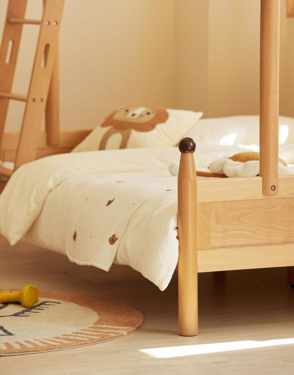 Letto a castello per bambini Luni con contenitore