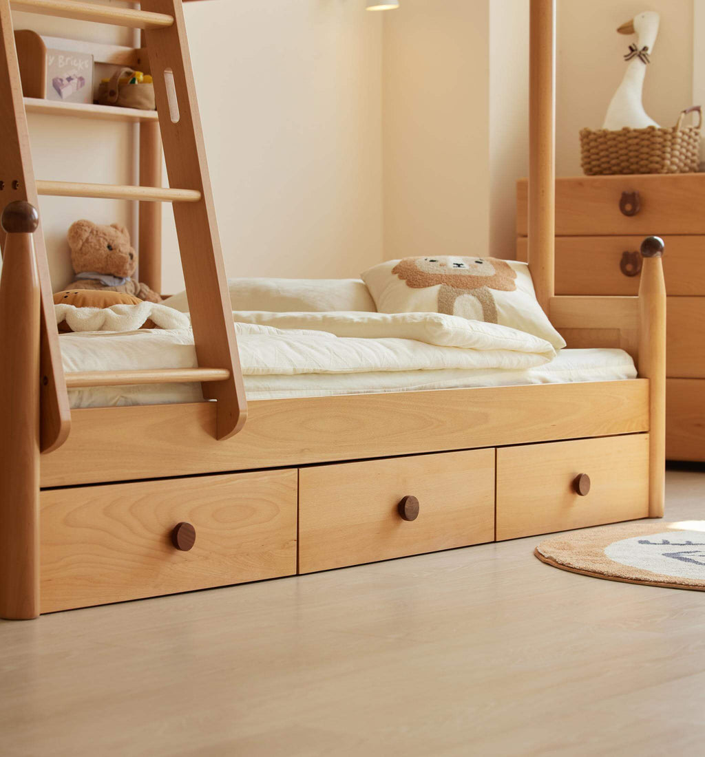Letto a castello per bambini Luni con contenitore