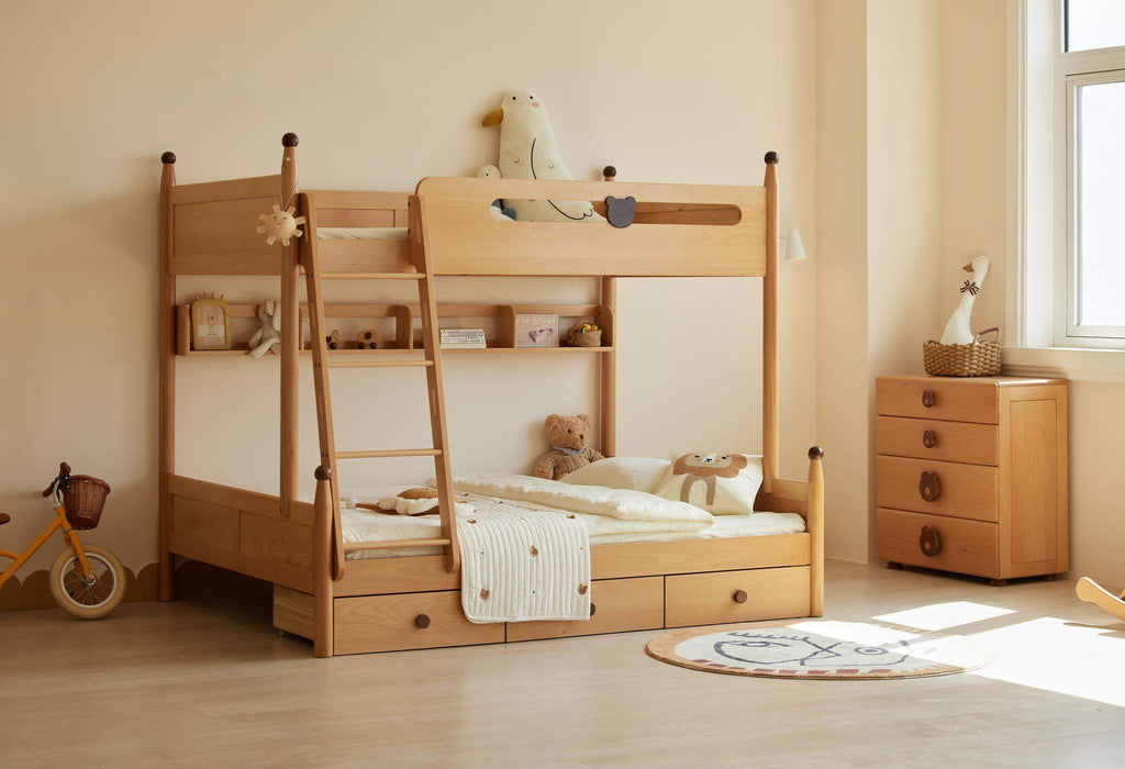 Letto a castello per bambini Luni con contenitore