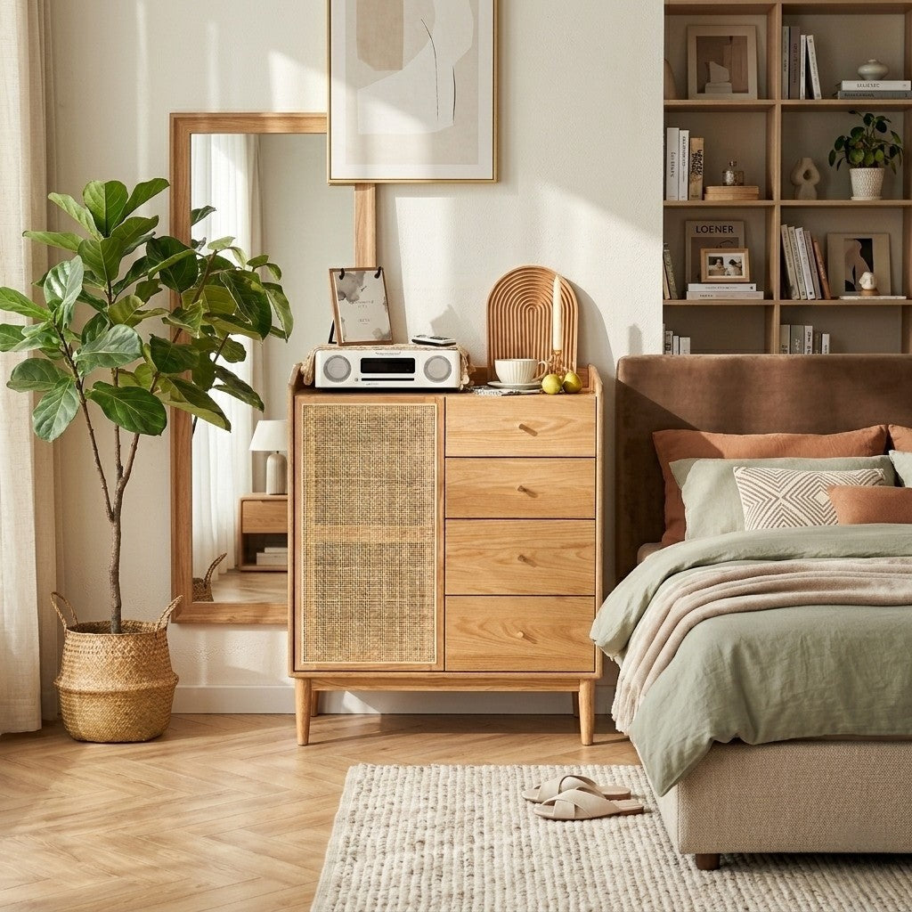 Tommaso cassettiera in rattan